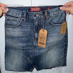 Lucky Brand Blue Denim Mini Skirt